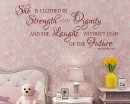 Strength and Dignity, without Fear - A gentle woman Decal - An independant female Decal
